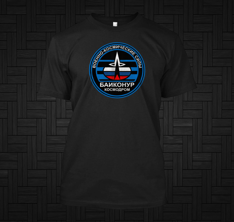Baikonur Cosmodrome Logo black T-Shirt