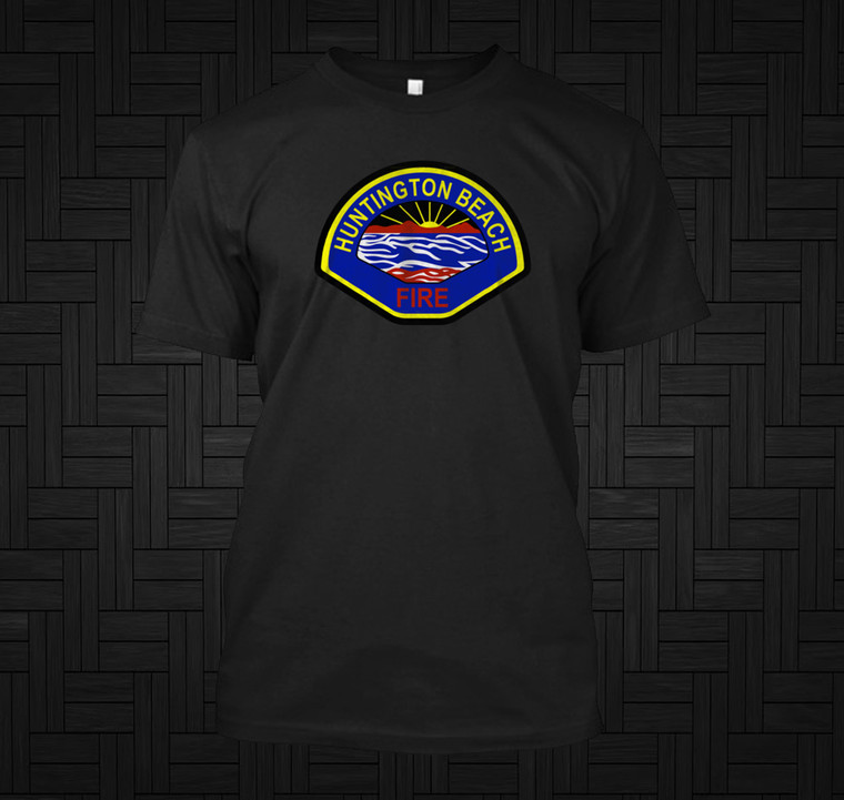 Huntington Beach Fire Black T-Shirt
