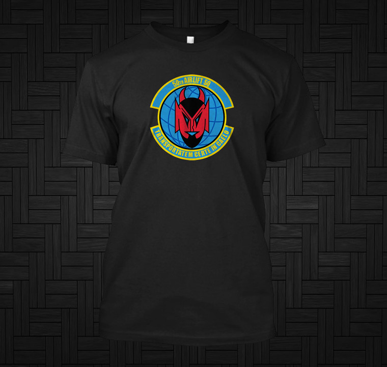 50th Airlift Squadron Black T-Shirt