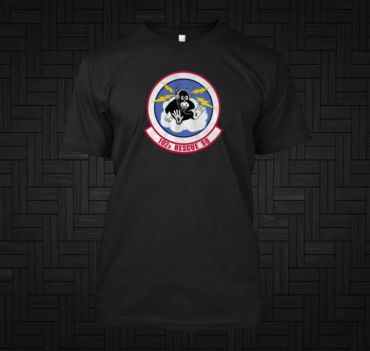 102d Rescue Squadron Black T-Shirt