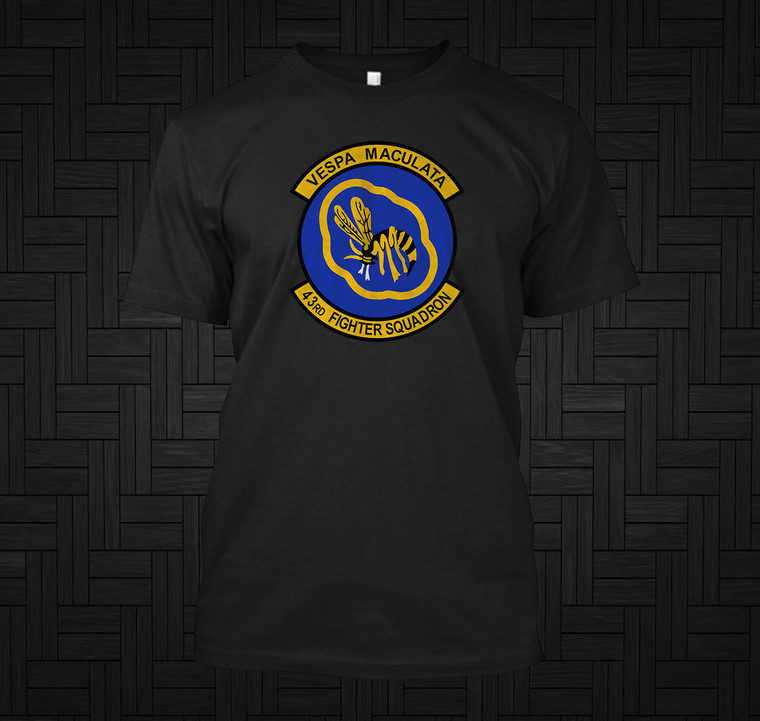 43rd Fighter Squadron Black T-Shirt