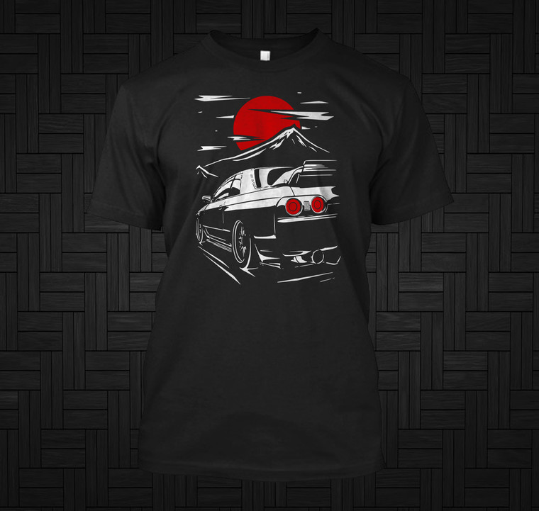 Nissan Skyline GTR 32  Haruna Black T-Shirt