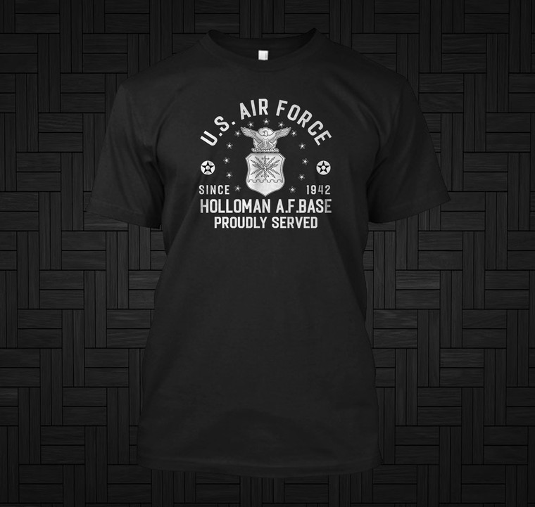 Holloman Air Force Base Black T-Shirt