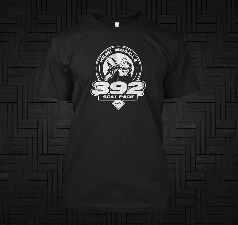 Scat Pack Hemi Muscle 392 Black T-Shirt