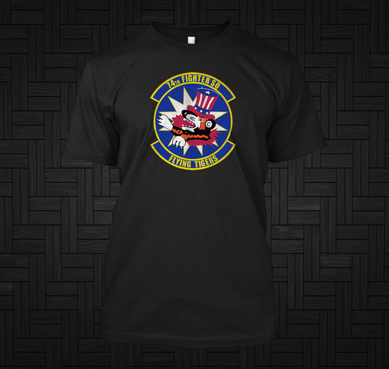 74th Fighter Squadron Black T-Shirt