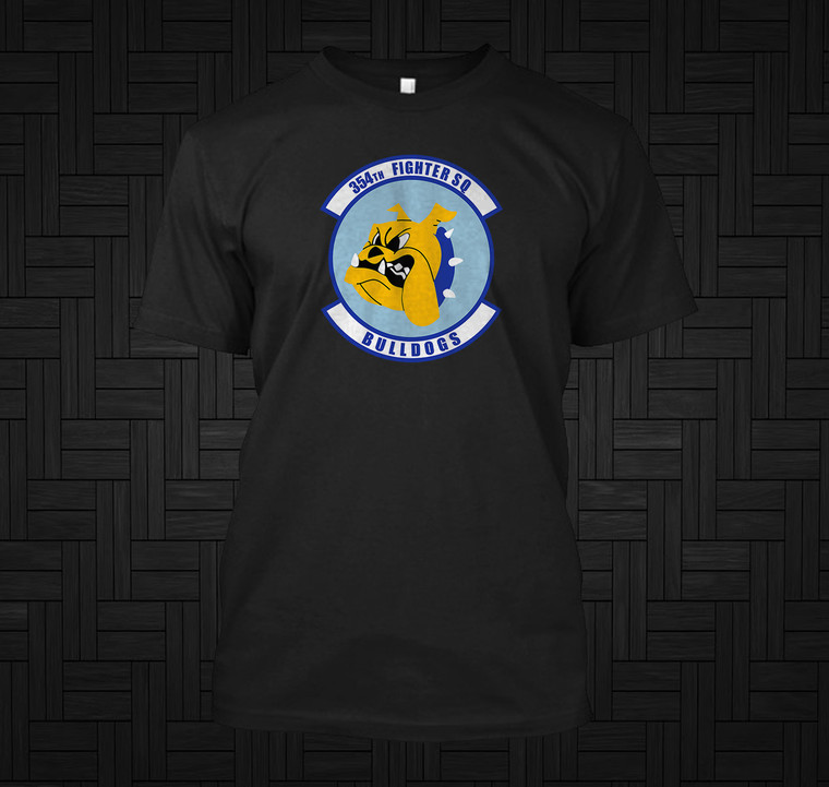 354th Fighter Squadron Black T-Shirt