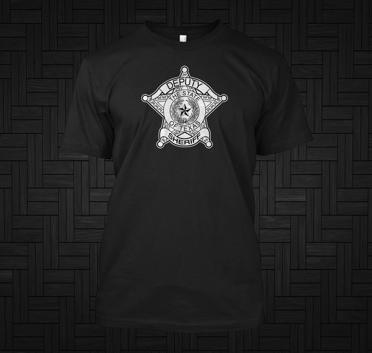 Texas Deputy Sheriff Police Black T-Shirt