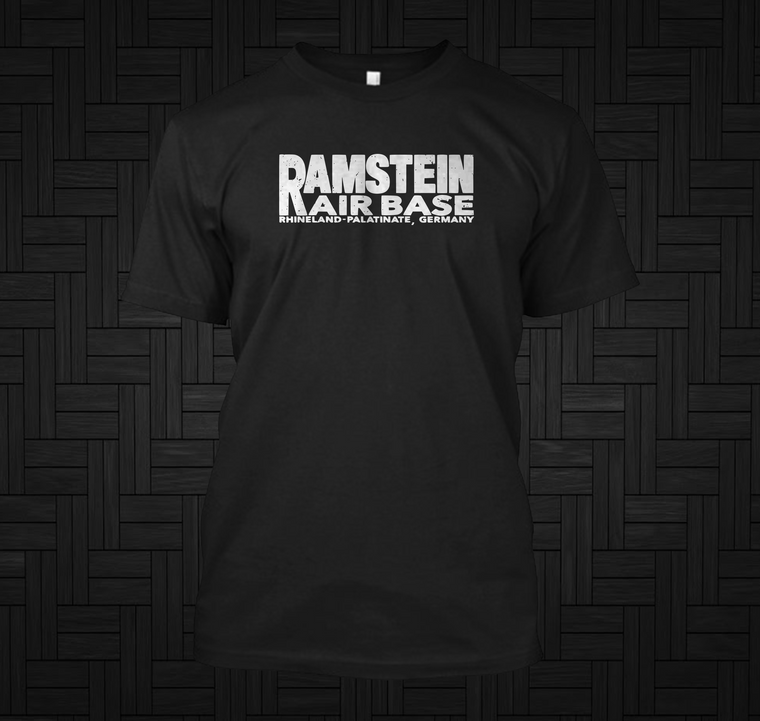 Ramstein Air Base USAF Rhineland Palatinate Germany Black T-Shirt