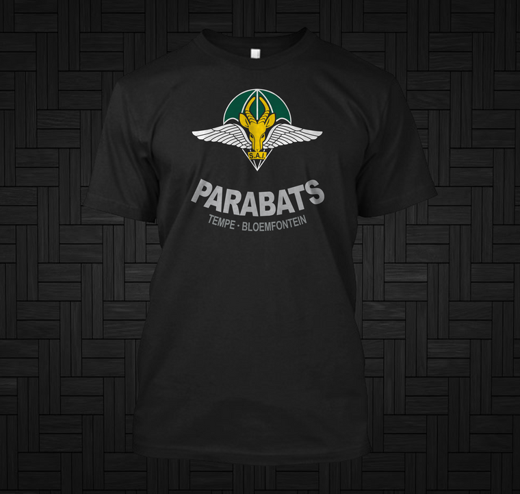 SADF Parabat (1 Parachute Bn) Black T-Shirt