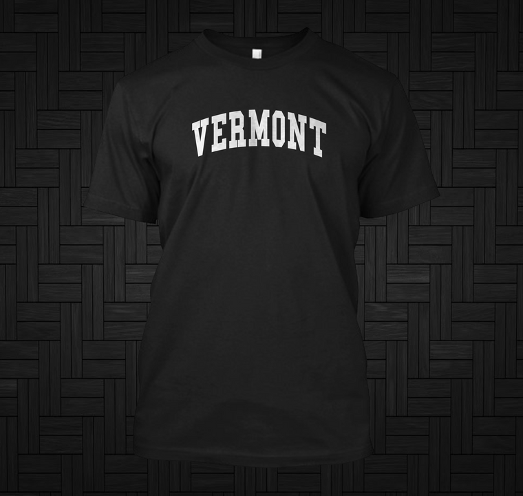 Vermont College Style Black T-Shirt