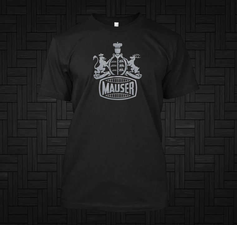 Mauser Arms Grey  Black T-Shirt