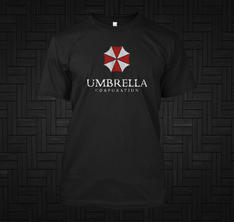 Resident Evil Idol Umbrella Corp Black  T-Shirt