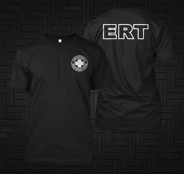ERT Emergency Response Team Black T-Shirt