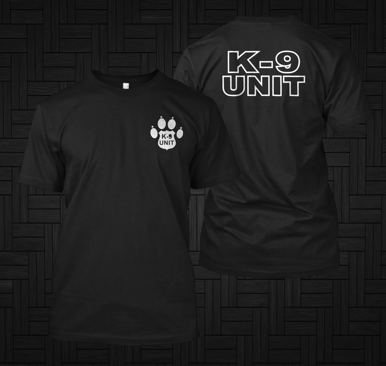 K-9 Unit Police Law Enforcement Black T-Shirt