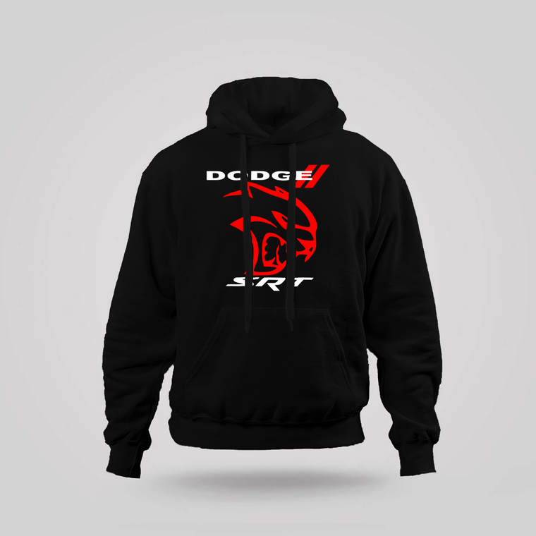 Dodge SRT Hellcat Logo Challenger Car Black Hoodie