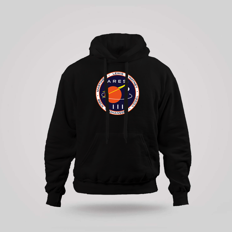 ARES III INSPIRED BY THE MARTIAN Logo 2015 Black Hoodie