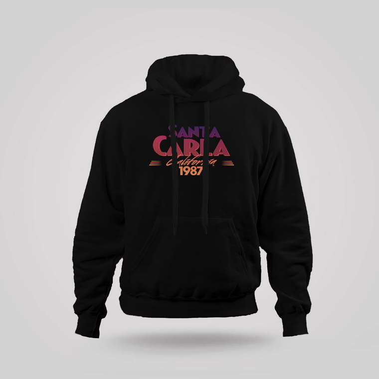 SANTA CARLA 1987 INSPIRED BY LOST BOYS Black Hoodie