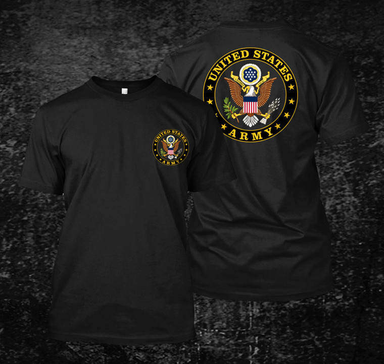 US Army Logo Shirt Black