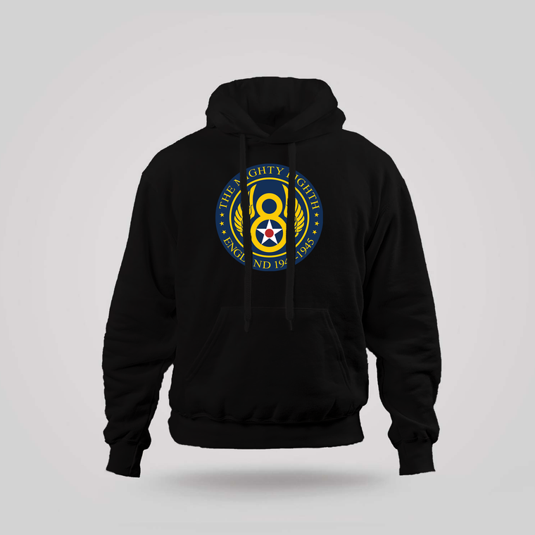 Mighty Eighth - 8th Air Force Black Hoodie