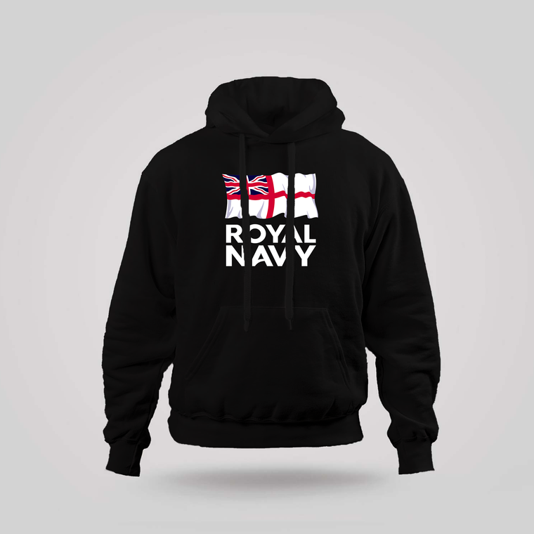 Royal Navy Logo Black Hoodie