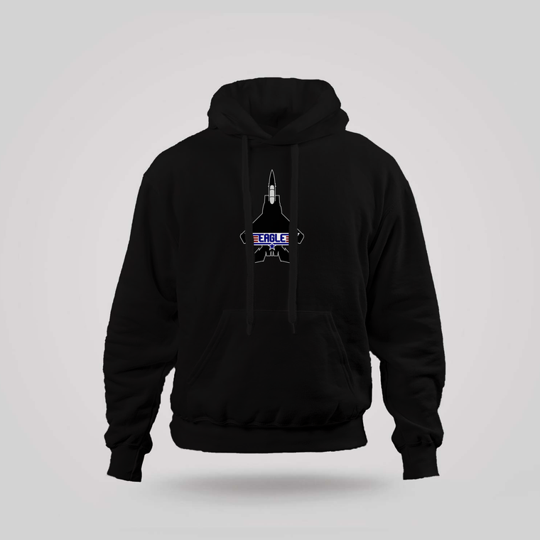 F-15 Eagle Black Hoodie