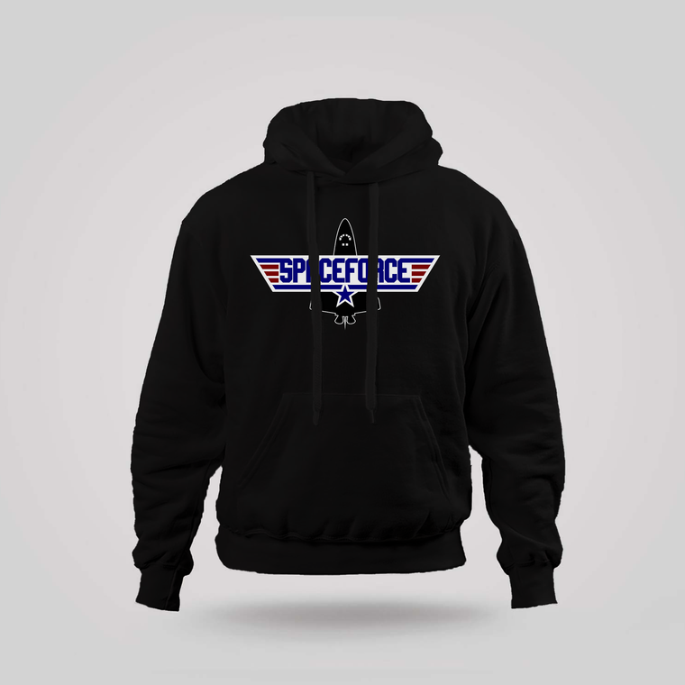 Space Force Black Hoodie