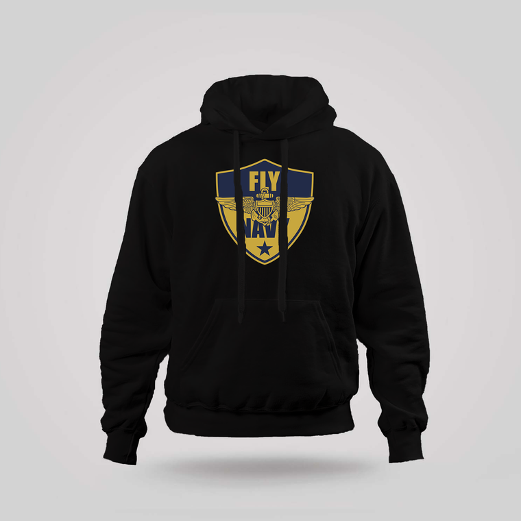 Fly Navy US Naval Aviation Black hoodie