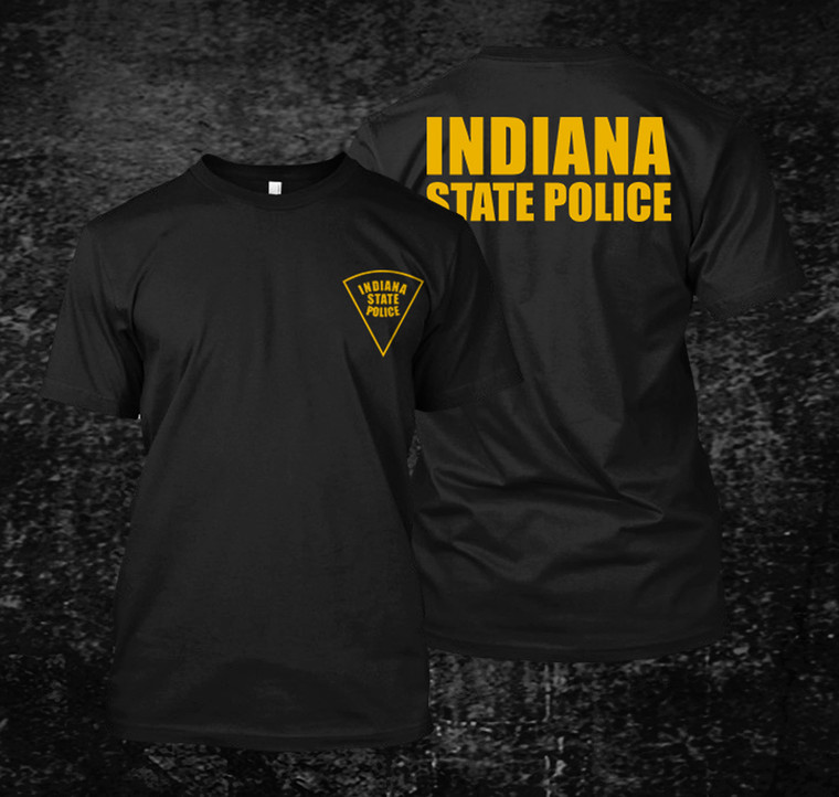 Indiana State Police Shirts Black