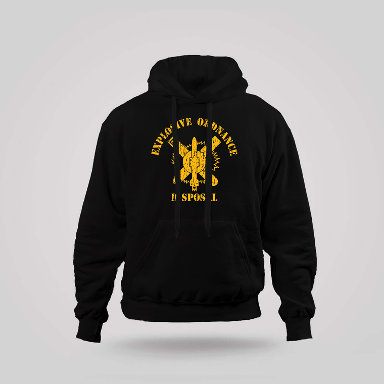 EOD Logo aged Black Hoodie