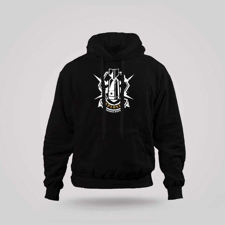 Bomb Squad Explosive Ordnance Disposal EOD Military Black Hoodie