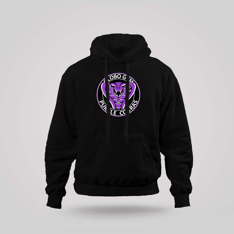 Globo Gym Purple Cobras Black Hoodie