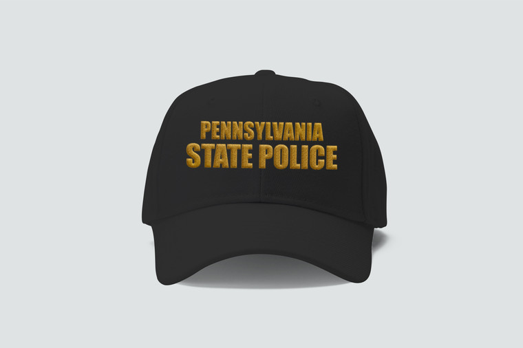 Pennsylvania State Police Black Embordery Hat