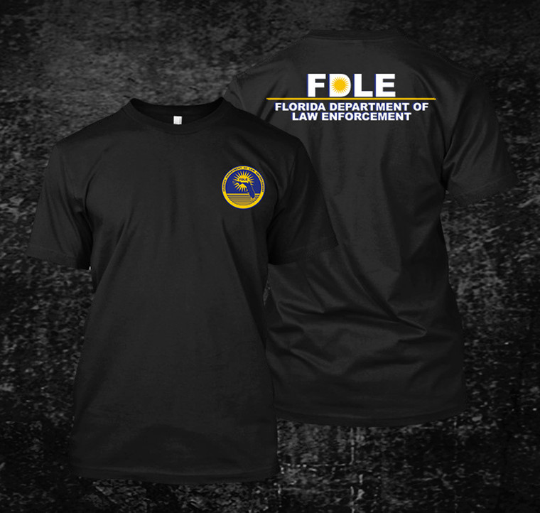 Florida Department of Law Enforcement Police Black T Shirt