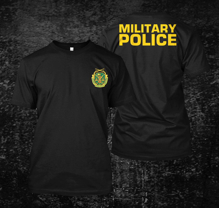 Army Military Police Black T Shirt