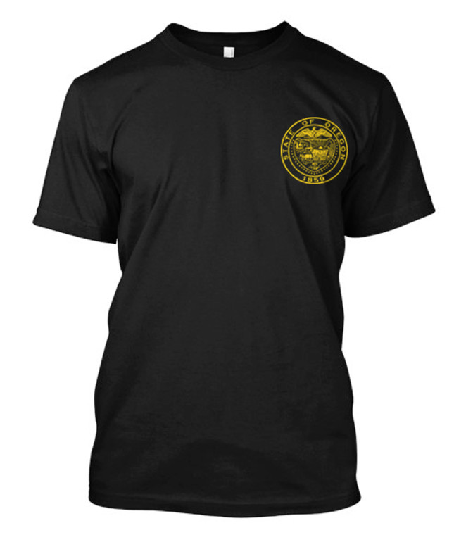 Oregon State Police One Side Black Shirt