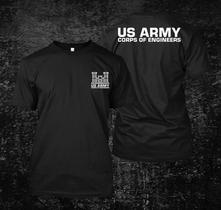US Army Corps of Engineers Black Shirt