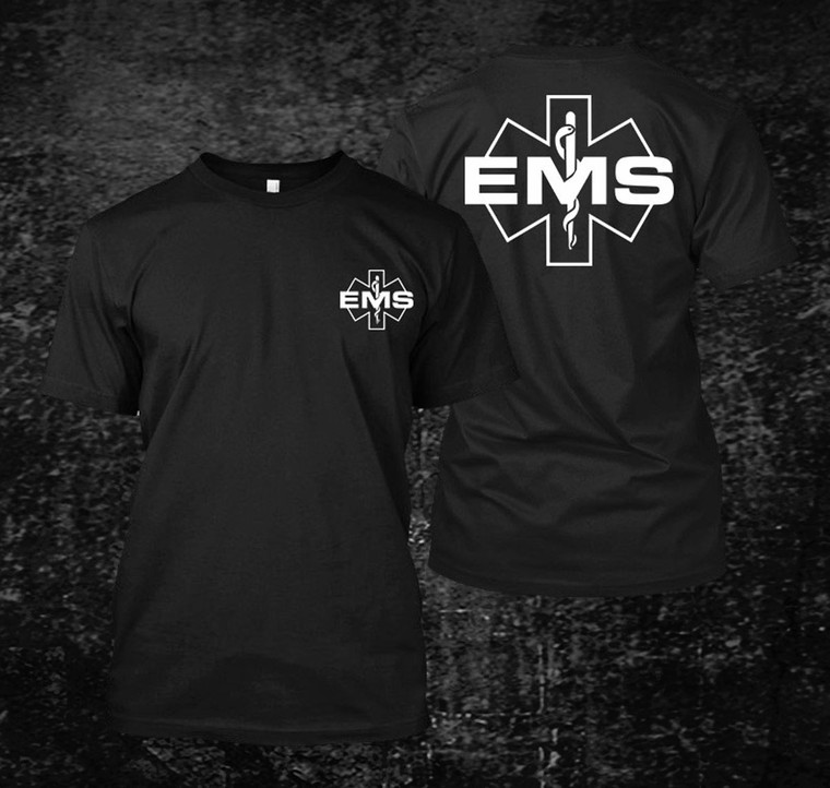 EMS Logo Black t shirts