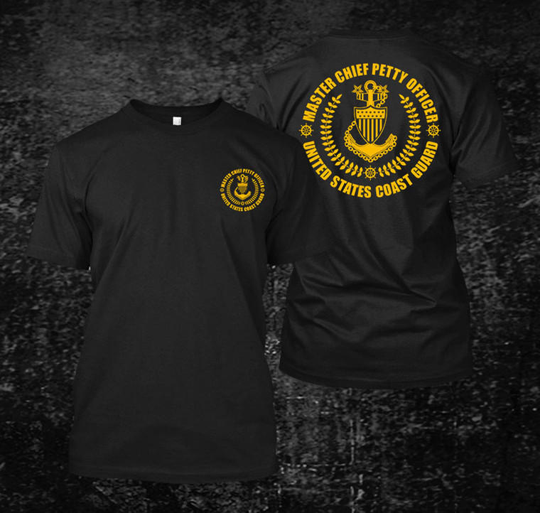 Master Chief Petty Officer USCG Black T Shirt