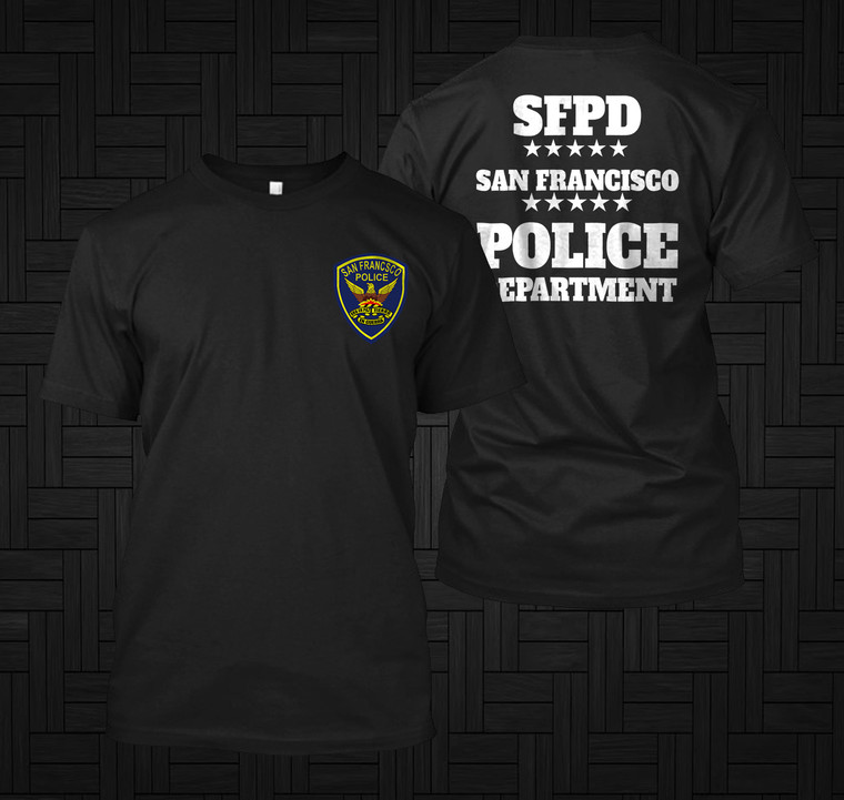 San Francisco Police Department Black T Shirt