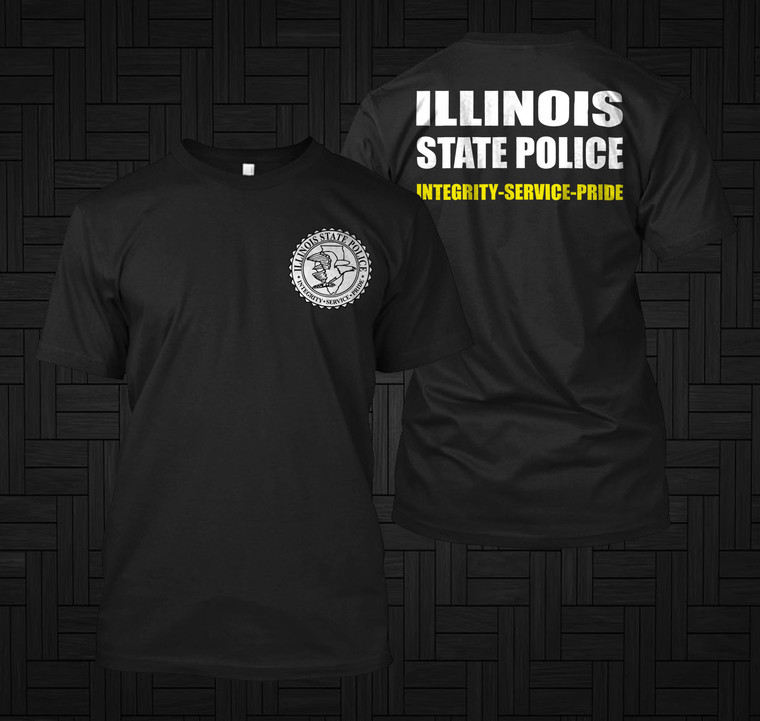 Illinois State Police integrity Service Pride Black Shirt