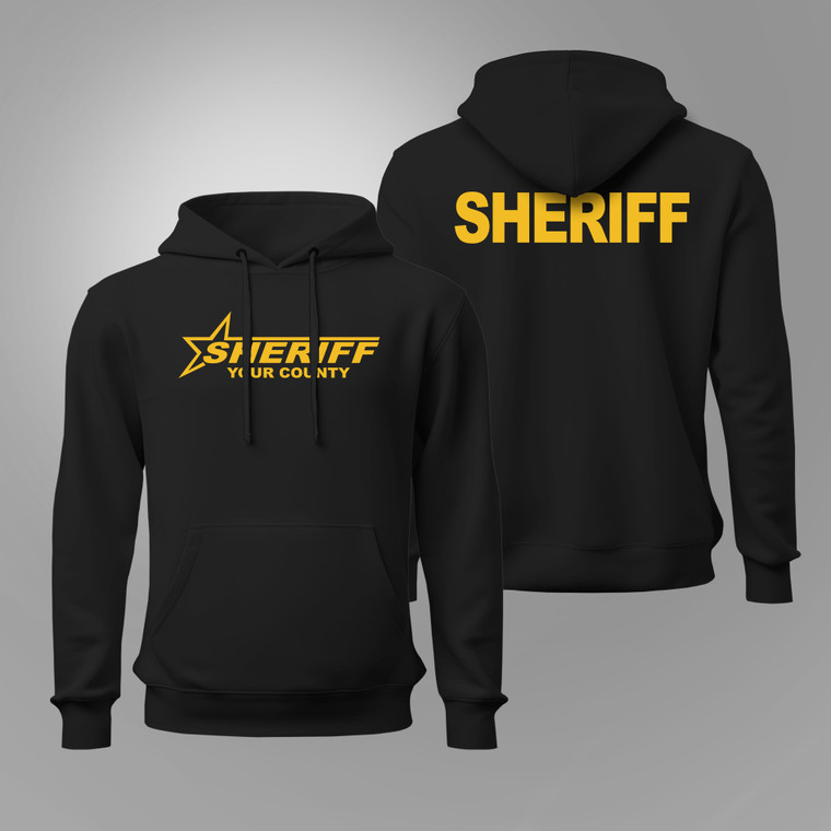 New Deputy Sheriff Logo Black Hoodie