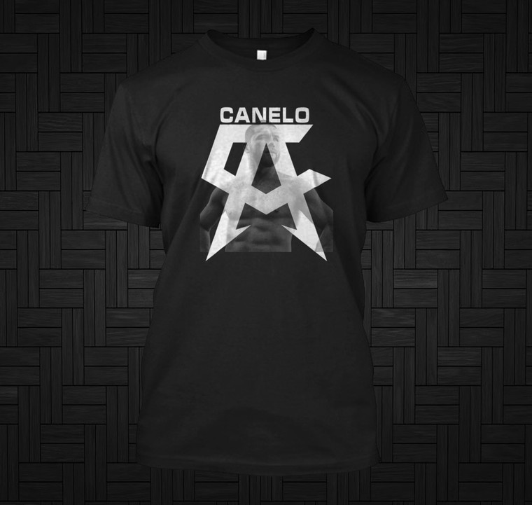 New CANELO Alvarez Logo Mexico Boxing Black Shirt