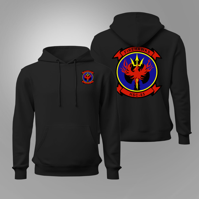U.S. Navy Helicopter Sea Combat Squadron 85 (HSC-85) Black Hoodie