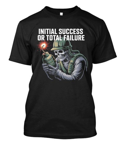 EOD Initial Success or Total Failure Skull Black t-Shirt