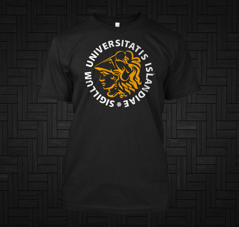 The University of Iceland Reykjavík Black T-shirt