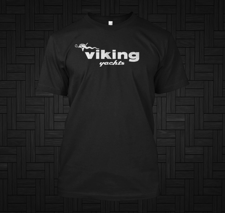Viking Boats Fishing Black Shirt