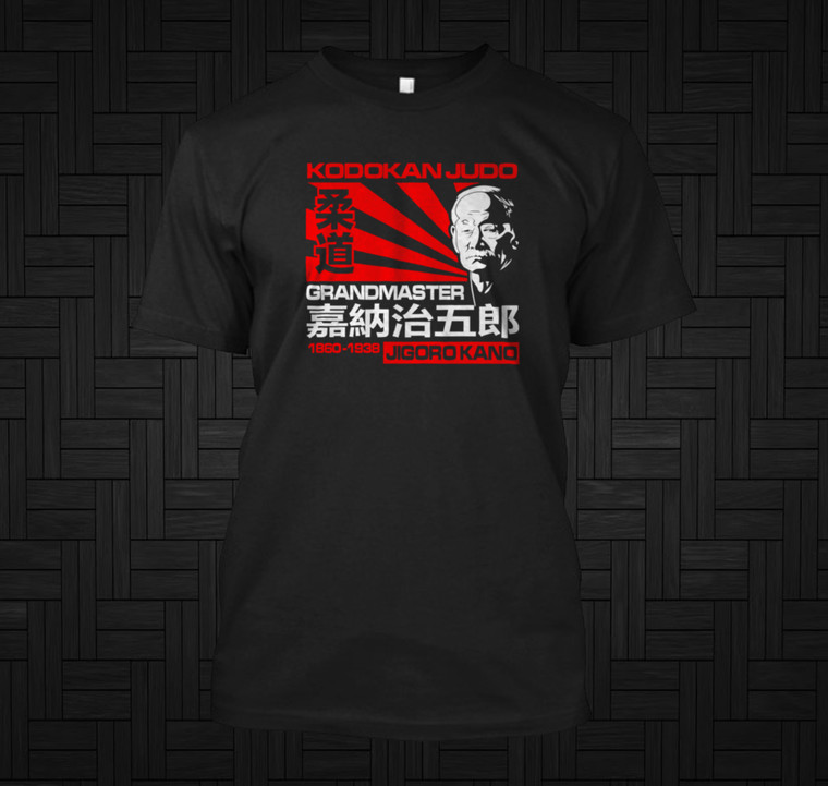 JAPAN GRANDMASTER JUDO JIGORO KANO Black T-Shirt