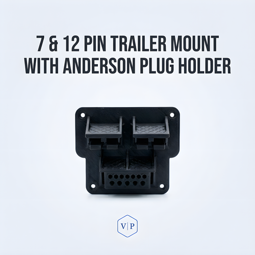 7 & 12 Pin Trailer Mount with Anderson plug Holder