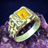 Enchanted  AAA+++  Yellow Sapphire  Gemstone Ring of Golden Blessings