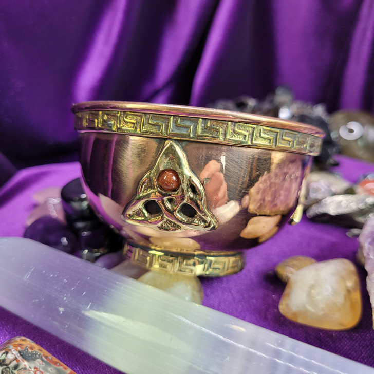 Brass and Copper Ritual Cup - Infuse Your Magickal Practices with Potent Energy!